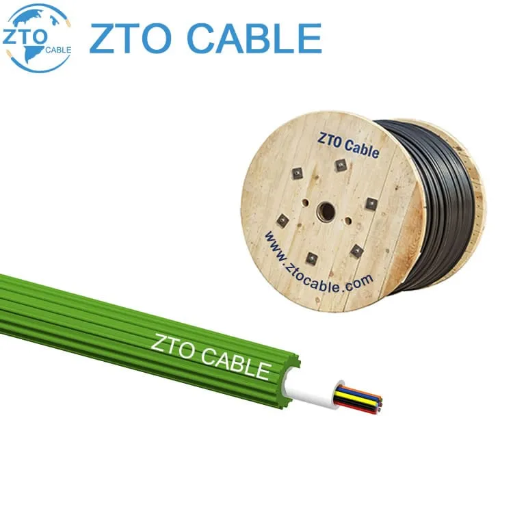 EPFU micro air blow Cable Low Friction Green ribbed GCYFXTY